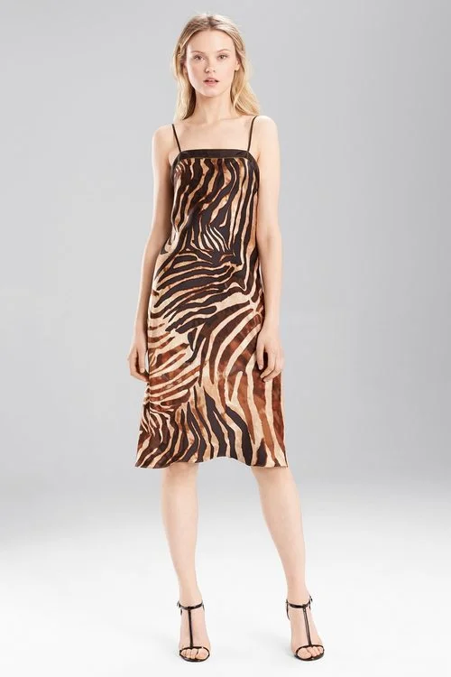 women lounge dress with a loose fit for maximum comfortZebra Chemise