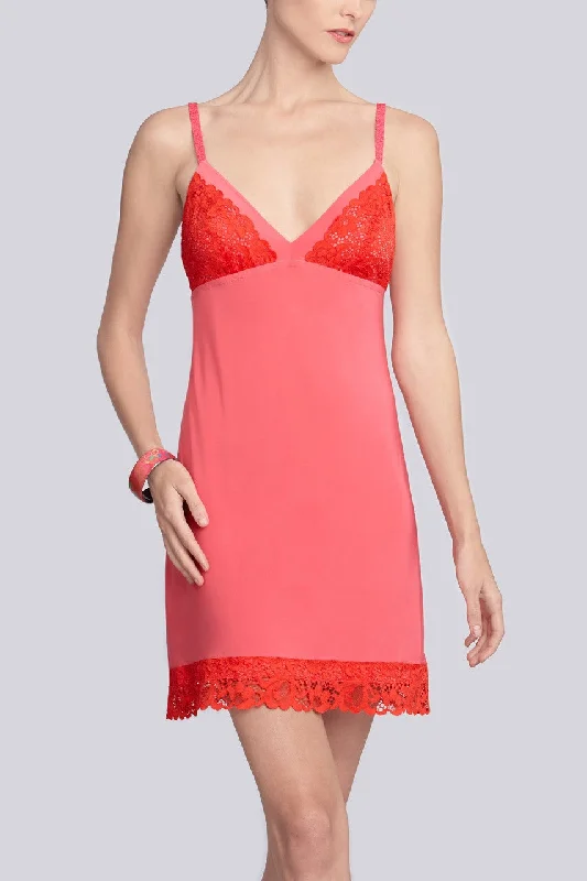 women lounge dress with a high - low hem for a modern styleFemme Chemise with Cups - Cosmo